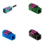 HSD FAKRA connector plug spring pin for crimping 4 pins